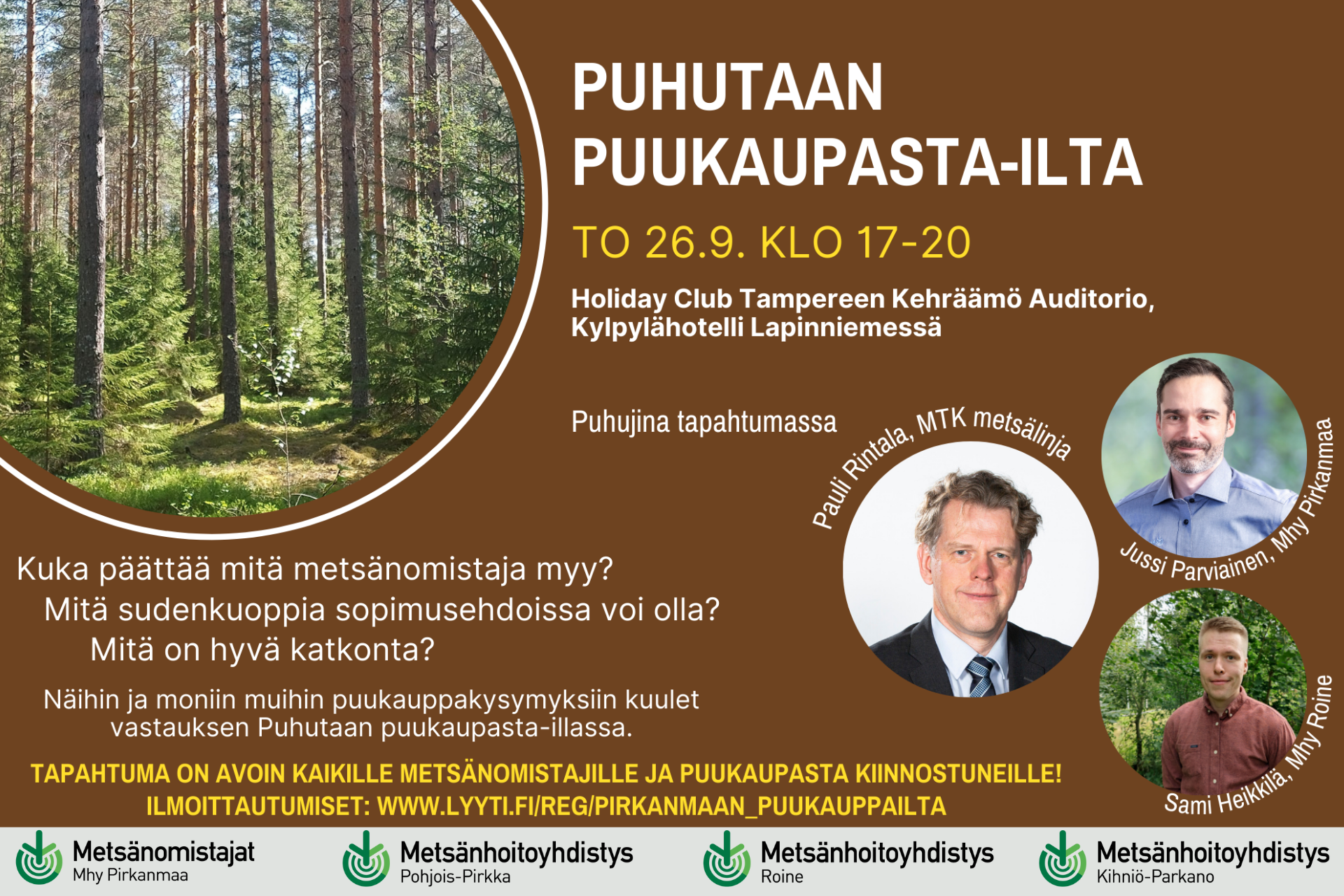 Puhutaan puukaupasta- ilta